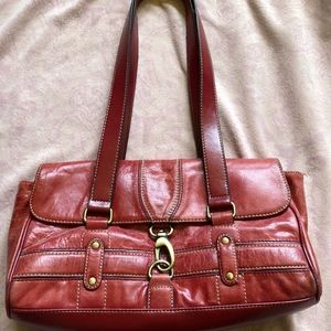 Red Shoulder Hand Bag